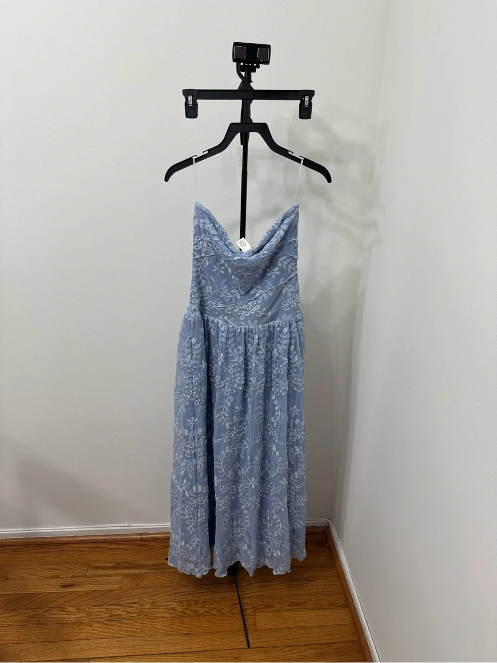 Altar'd State Strapless Lavender Floral Lace Maxi Dress - Picture 5 of 7